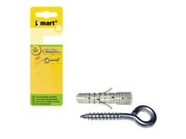 Chevilles SMART   piton ferme O6x30  6 pces /blister