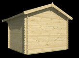 Chalet BJORN 28mm - Impregne vert - EN KIT  Hors toiture et hors options 