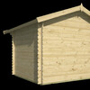 Chalet BJORN 28mm - Impregne vert - EN KIT  Hors toiture et hors options 