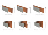 Bordures CorTen Droite Angle exterieur 200 x 300 x 300 mm ep. 2 mm