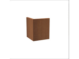 Mur de soutenement en CorTen Angle exterieur 600 x 500 x 500 mm ep. 3 mm